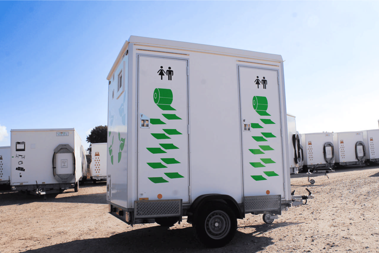 Vakuum toalettvagn med 2 toaletter