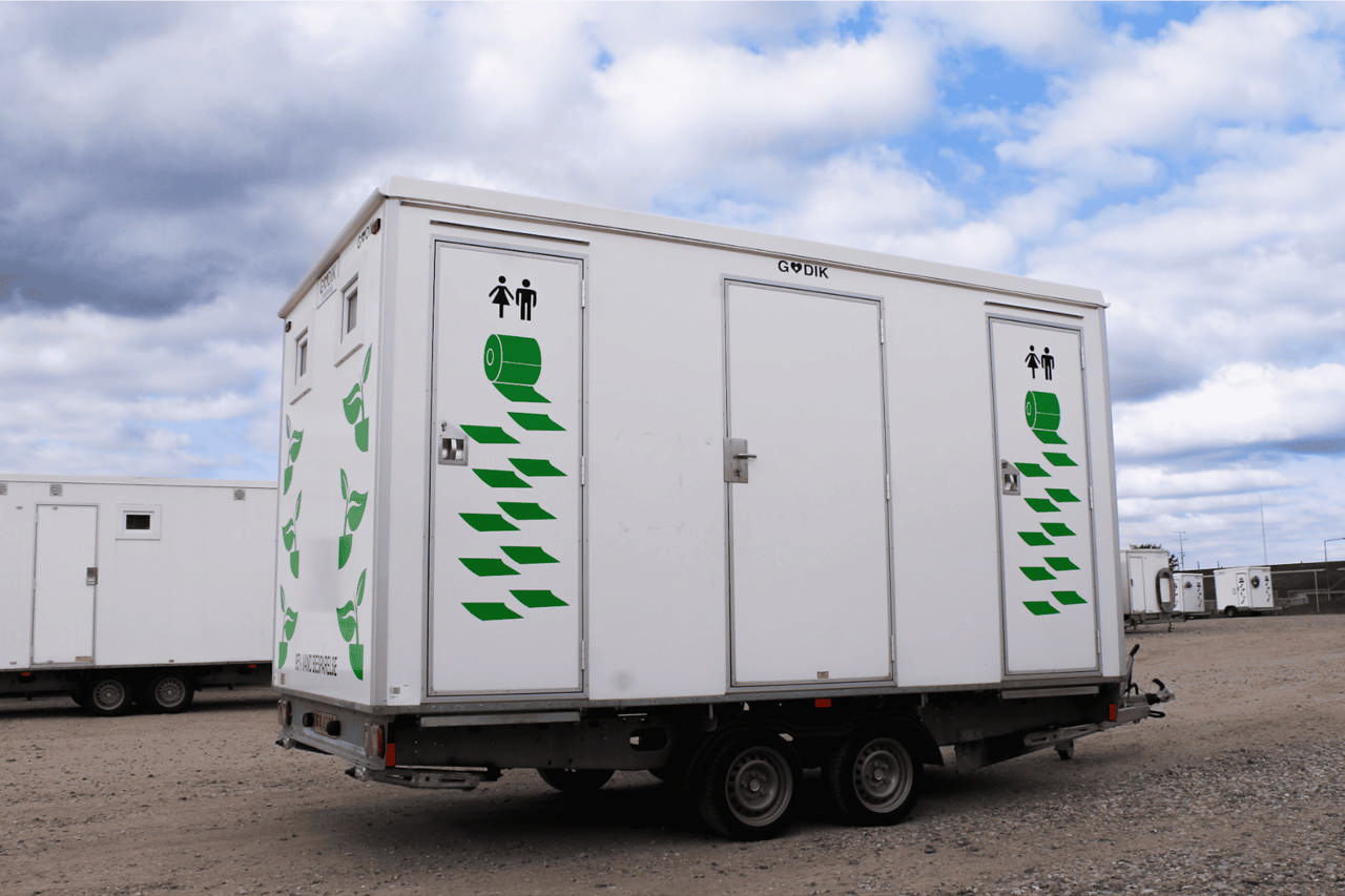 Vakuum toalettvagn med 4 toaletter