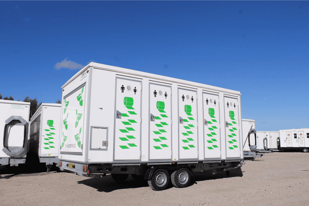 Vakuum toalettvagn med 10 toaletter