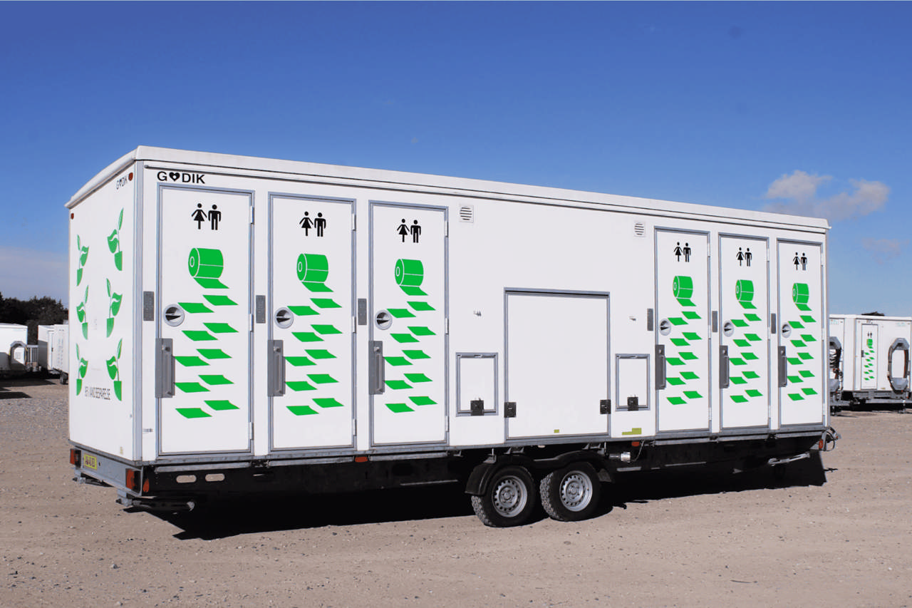 Vakuum toalettvagn med 12 toaletter