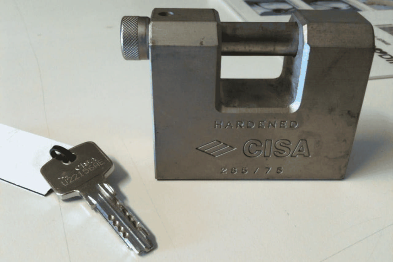 CISA-hänglås inkl. 1 nyckel