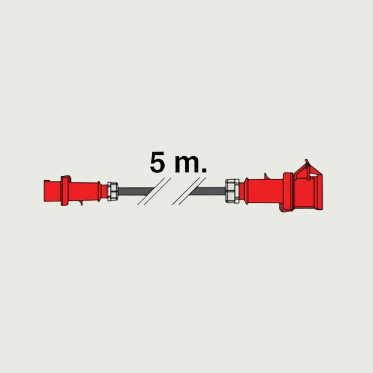 Elkabel 32A/400V Red CEE 5m